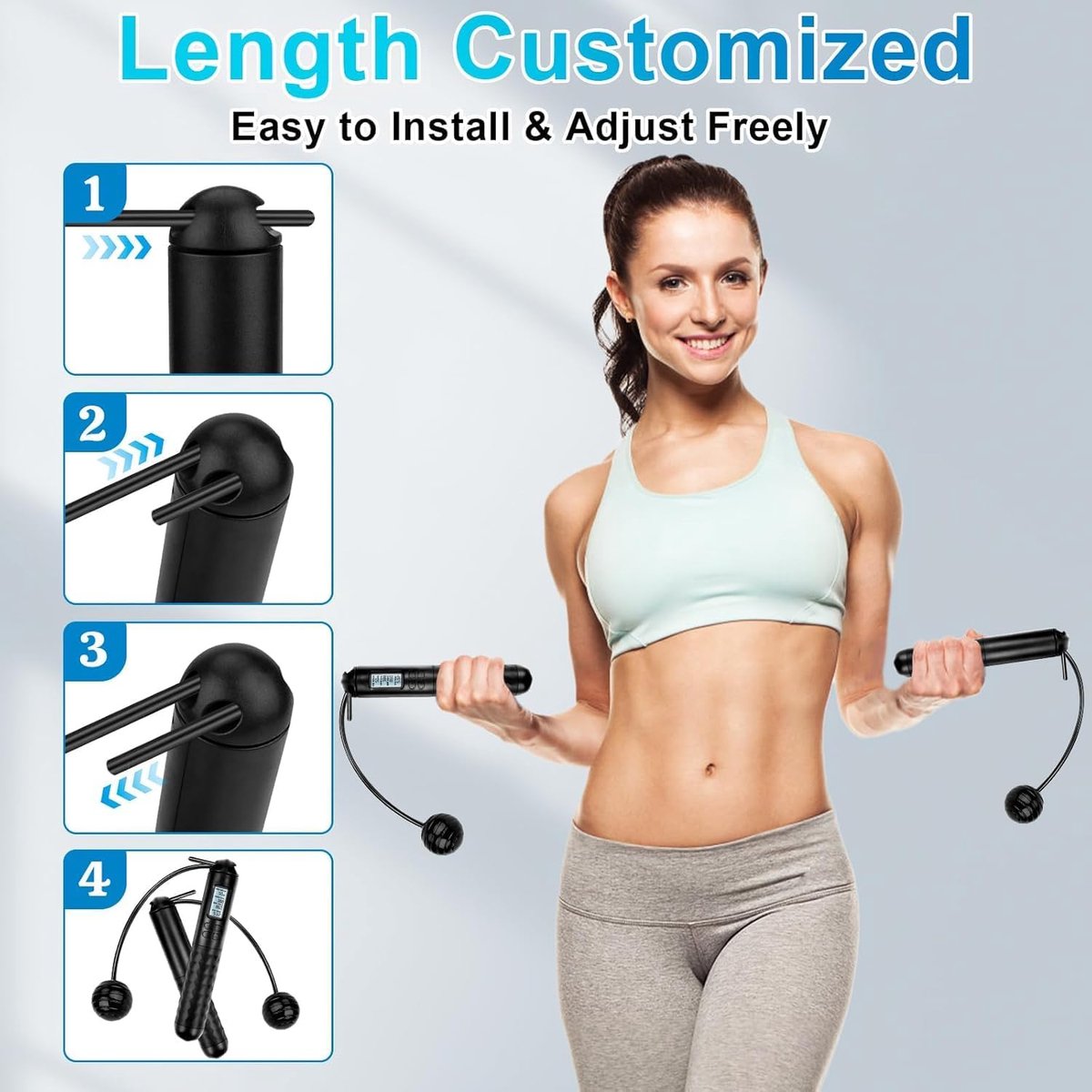 Cordless Adjustable Jump Rope
