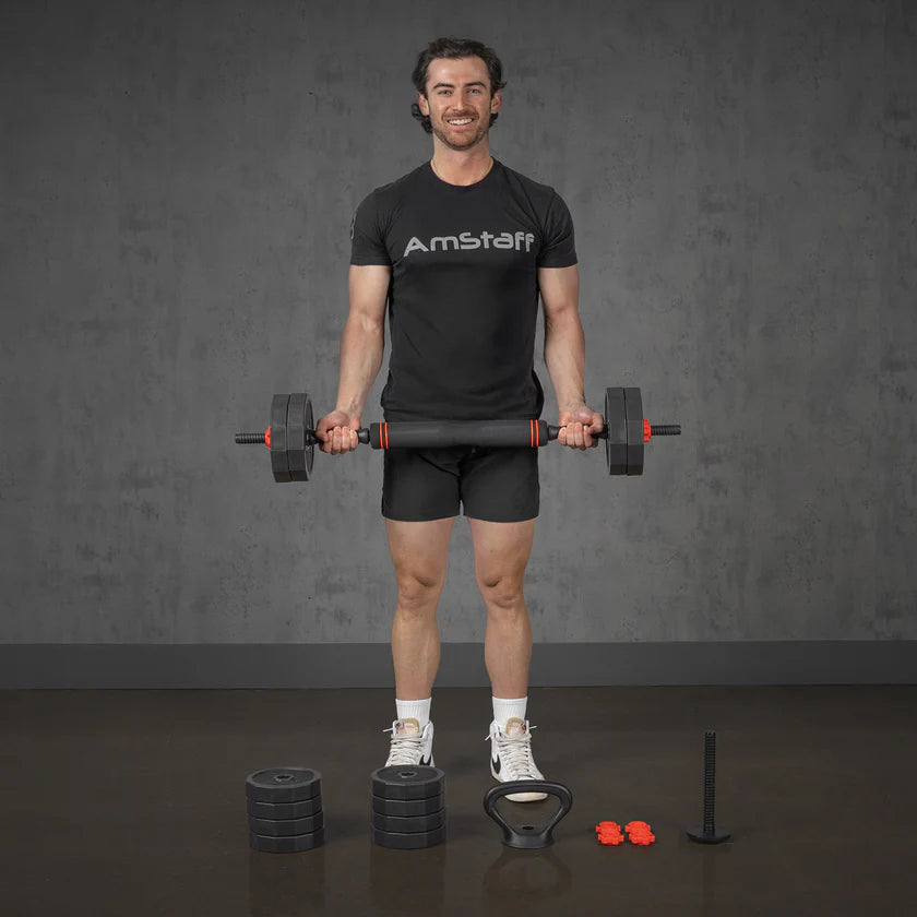 3-In-1 Adjustable Dumbbell Set